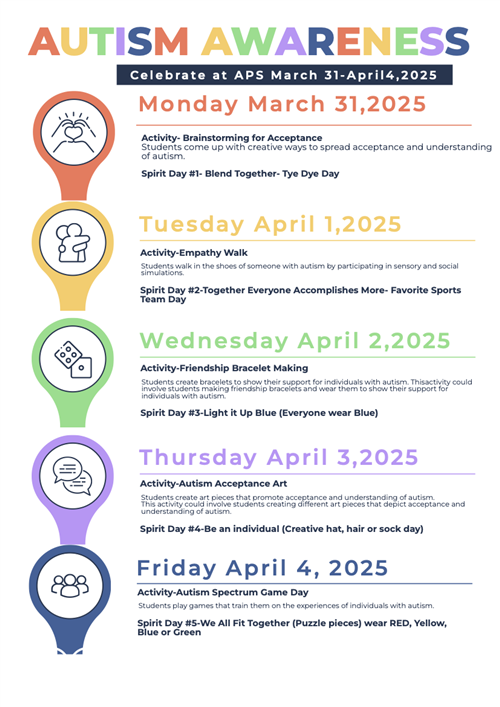 March 31st - April 4th is Autism Awareness Week!